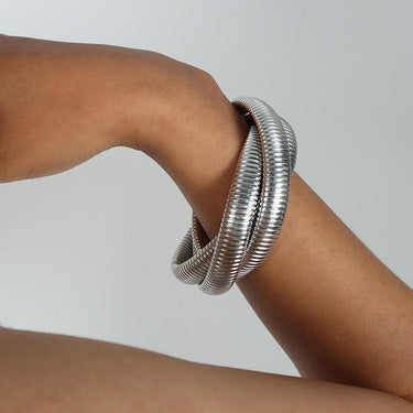 Silver cuff bracelet for women
